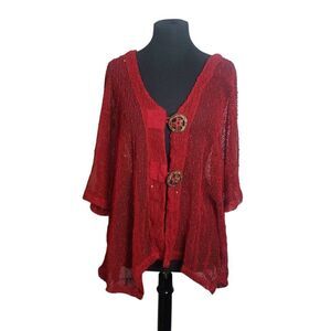 Kaktus Red Netted Jacket XL